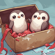 LoveBox Small - Mini Pingüinos - 